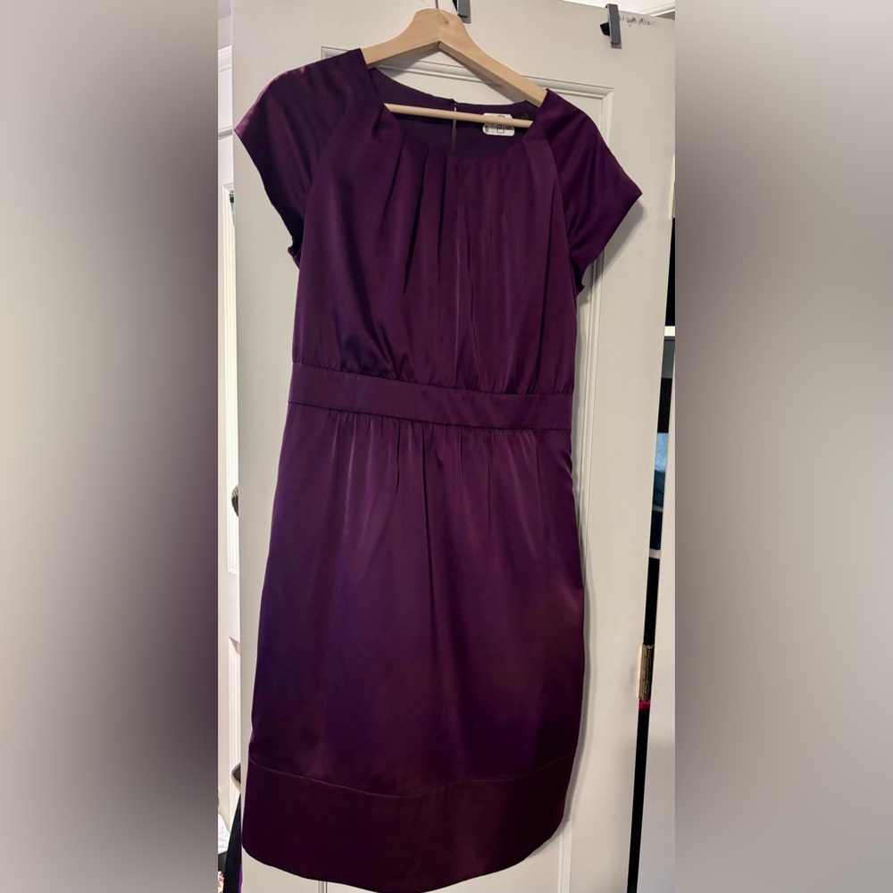 Stunning purple knee-length dress from The Limited. Size 10. Worn once.